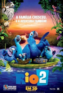 Filme ‘Rio 2’, com as aventuras da família de Blu, ficará em cartaz no Cinépolis até 2 de abril - Crédito- Fábio Benedicto